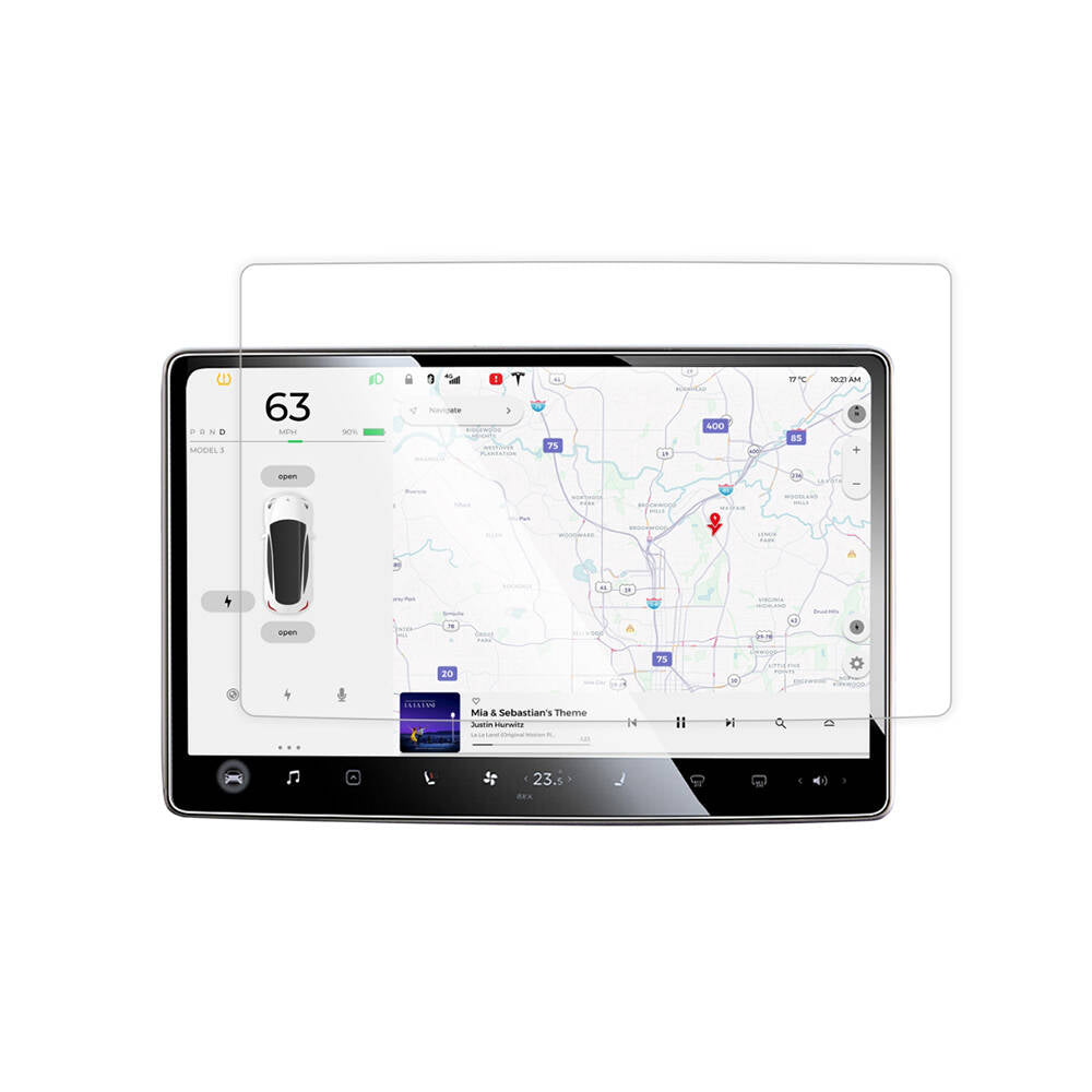 Tesla Model Y Zore Araç Multimedya Temperli Cam Ekran Koruyucu Tesla Model Y Zore Araç Multimedya Temperli Cam Ekran Koruyucu